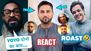 EMIWAY DISSED KING amp BADSHAH 🤣 YO YO HONEY SINGH VS RAFTAAR REACT 😳 ASHISH CHANCHALNI ROAST BADSHAH [upl. by Yadroc]