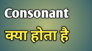 Consonants In Hindi  Consonant  What Is Consonant  What Are Consonants  Consonant In Hindi [upl. by Ahgiela171]