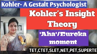 Kohlers Insight TheoryसूझबूझअहाEureka moment [upl. by Tigges79]