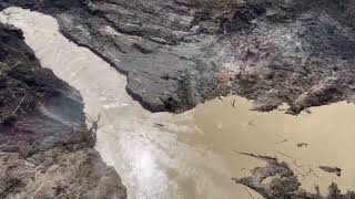 Chilcotin River Landslide Updated Footage Post Breach [upl. by Arriaet]