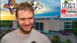 Sasha Barkov Florida Panthers Postgame After Beating Nashville for 6th Straight Win [upl. by Paulsen]