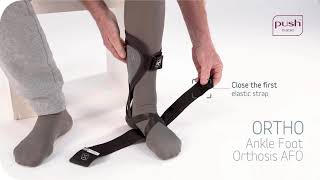 Push Braces  Push ortho Ankle Foot Orthosis AFO  Instruction video [upl. by Fulton503]