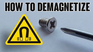 🛠💡 DIY How To Demagnetize screwdrivers tweezers drills bits or watches Quickly and effectively [upl. by Church]