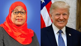 RAIS SAMIA AMPONGEZA DONALD TRUMP KWA KUSHINDA URAIS AMUAHIDI USHIRIKIANO [upl. by Loma]