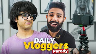 DAILY VLOGGERS PARODY 😘  CARRYMINATI [upl. by Anaihr251]