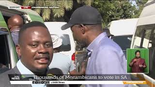 Mozambique Elections  Mozambicans vote in Johannesburg Khayelihle Khumalo reports [upl. by Iggie]