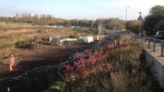 Ilkeston Railway Station Building Site  October 20th 2015 Part 3 [upl. by Rahr987]