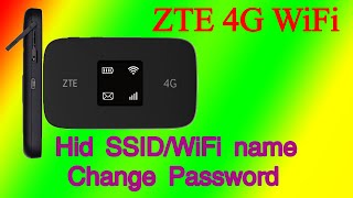 አስገራሚዋ ተንቀሳቃሽ ዋይፋይ Mobile Wifi ZTE 4G LTE basics  Password HID SSID  Change Admin Password [upl. by Nasus]