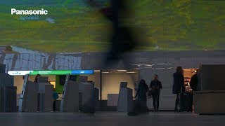 Stunning projection mapping at Bergen Airport [upl. by Ayikaz625]