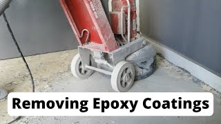 Removing Epoxy Coatings  How to remove existing epoxy floors that are peeling [upl. by Nodnelg]