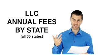 LLC Annual Fees by State [upl. by Ailla721]