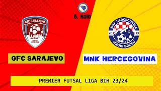 GFC Sarajevo vs MNK Hercegovina PREMIER FUTSAL LIGA BIH  6 kolo sezona 2324 [upl. by Atelra]