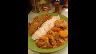 HABICHUELAS BLANCAS CON PATITAS Y ARROZ BLANCO🇵🇷 [upl. by Silliw]