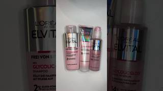 elvital loreal glycolic gloss hair haircare haircareroutine 🩷 [upl. by Suirada]