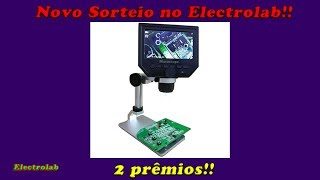 Novo Sorteio No Electrolab Microscópio HD de bancada com display [upl. by Tace976]