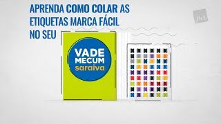 Aprenda Como Colar as Etiquetas Marca Fácil no seu Vade Mecum Saraiva [upl. by Keffer146]