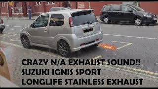 CRAZY POPPING EXHAUST  Suzuki Ignis Sport HT81S 5 [upl. by Eanar780]