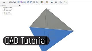 How to draw a Tetrahedron in Fusion 360 [upl. by Eserehc]