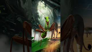 MYSTICAL CREATURES 7 LION MIX PRAYING MANTIS lion animals [upl. by Ybab]