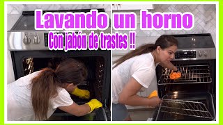 ✅LAVANDO UN HORNO USANDO SOLO JABÓN DE TRASTES ✅cleaningmotivation 2024 tipsdelimpieza cleaning [upl. by Sirak]