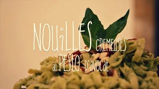 Nouilles crémeuses au PESTO davocat [upl. by Roselin]