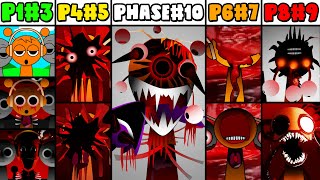 Phase 1 VS Phase 2 VS Phase 3 VS Phase 4 VS Phase 6 VS Phases 710 in Incredibox Sprunki New Mod [upl. by Selrahcnhoj]