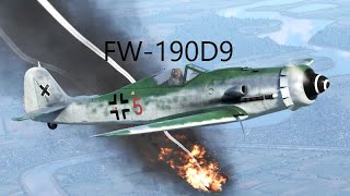 Jak błyskawicaFw 190D9 War Thunder [upl. by Nancey66]