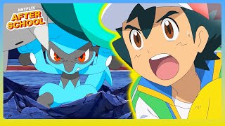 FULL Evolution of Ash’s Lucario  Pokémon Journeys  Netflix After School [upl. by Keppel725]