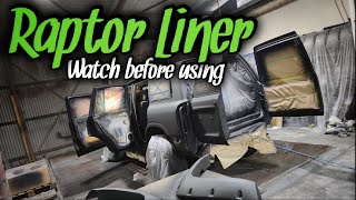 Spraying A 4WD In Raptor Liner Bedliner Shedsessions [upl. by Nylia]