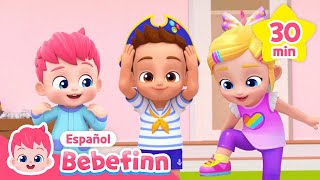 Cabeza Hombros Rodillas y Pies  Más Canciones Infantiles para Bailar🎶  Bebefinn en español [upl. by Brittni672]