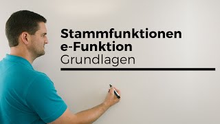 Stammfunktion bilden bei eFunktion Grundlagen Exponentialfunktion  Mathe by Daniel Jung [upl. by Merchant]