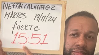 NEFTALI ÁLVAREZ NUMEROLOGIA BINGO PALE 180184 y super 1884 hoy 19112024 [upl. by Werdma119]