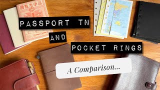 Passport Travelers Notebook vs Pocket Rings A comparison [upl. by Ahsaetan72]