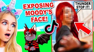 MOODYS FACE Was LEAKED By Her BROTHER On TIKTOK In Adopt Me Roblox [upl. by Odnam]