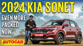 2024 Kia Sonet facelift review  Feature perfect  First Drive  Autocar India [upl. by Nois]