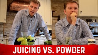 Wheat Grass Juice vs Wheat Grass Juice Powder – Benefits by Dr Berg [upl. by Waldos554]