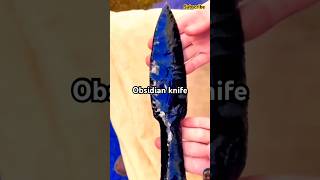 Making obsidian knife  Sharp handmade art [upl. by Jordans]