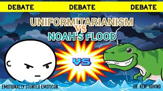 Debate with Mr Kent Hovind Uniformitarianism vs Noahs Flood [upl. by Ahsiuqram]