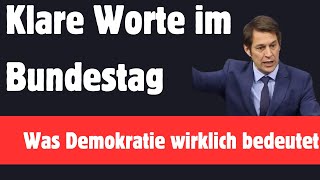 Klare Worte im Bundestag – Was Demokratie wirklich bedeutet [upl. by Bar775]