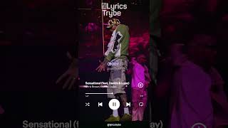 Chris ft Davido Lojay  Sensational Lyrics lyricstrybe afrobeats [upl. by Amedeo]