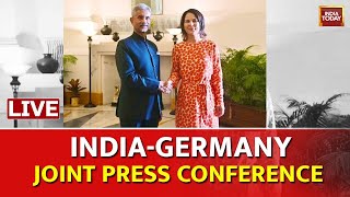 Watch Live S Jaishankar Press Conference LIVE  EAM Jaishankar amp German FM Address Media [upl. by Lenehc876]