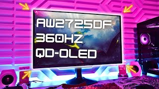 Alienware 360Hz AW2725DF 27quot QDOLED Gaming Monitor Review [upl. by Ahsinit]