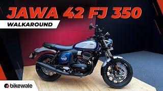 2024 Jawa 42 FJ 350 Walkaround  Price Exhaust Sound Features Variants amp More  Bikewale [upl. by Eniahpets697]