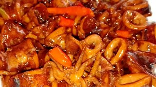 SWEET amp SPICY PUSIT  FILIPINO FOOD  EASY TO COOK [upl. by Giavani]