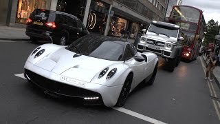 Pagani Huayra amp 6 X 6 Roaming around London [upl. by Janeen534]