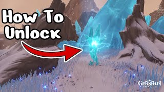 Investigate the strange ice  How to unlock Frostbearing Tree  Genshin Impact [upl. by Ev222]