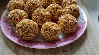 Murmura Laddu Recipe  मुरमुरा लाडू रेसिपी [upl. by Garneau]