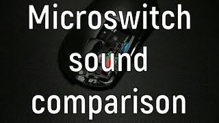 Microswitch sound comparison TTC Gold Kailh GM 80 Huano Omron  43 models Made by turbobitbox [upl. by Eipper]