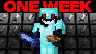 1 Week to Become Minecrafts Strongest Player [upl. by Noskcire]