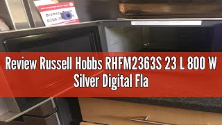 Review Russell Hobbs RHFM2363S 23 L 800 W Silver Digital Flatbed Solo Microwave with 5 Power Levels [upl. by Ellak107]